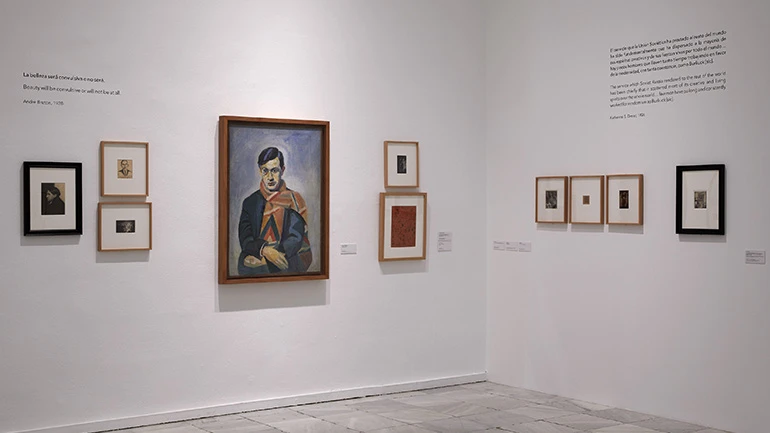 Vista de la exposición Dadá ruso 1914-1924, 2018