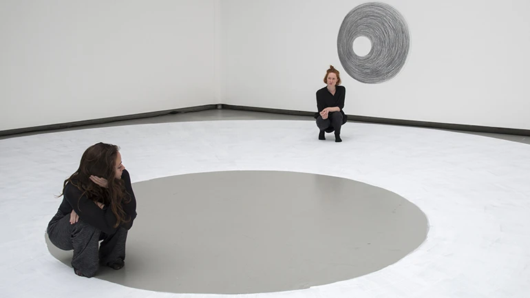 Dora García, Two Planets Have Been Colliding for Thousands of Years, 2017. © Dora García, photograph by Clémence Bellisson and Isabelle Arthuis