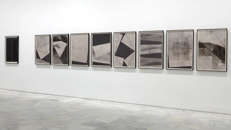 Vista de sala de la exposición Erlea Maneros Zabala, 2016