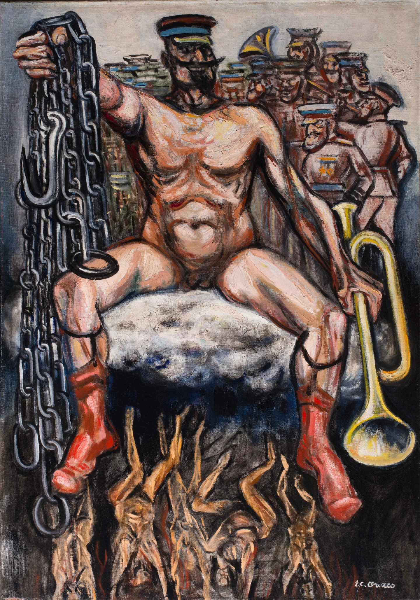 José Clemente Orozco, El tirano (The Tyrant), 1947. Museo de Arte Moderno Collection. INBAL/Secretary of Culture. © Heirs of José Clemente Orozco, 2024