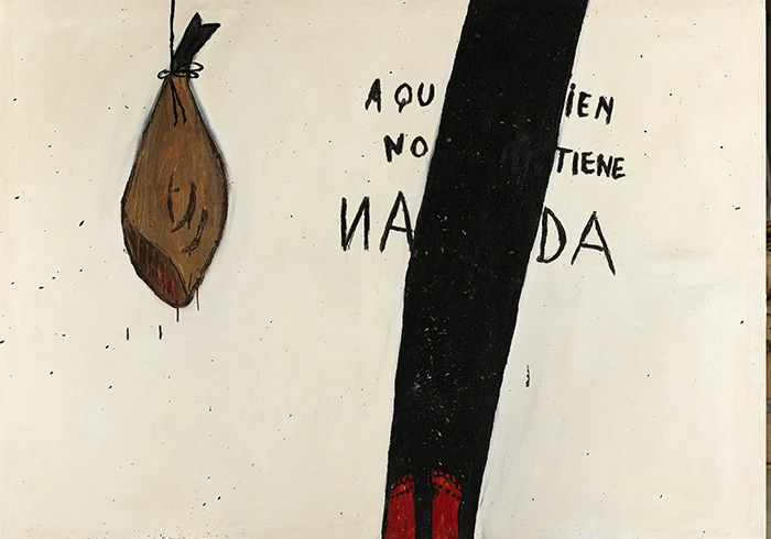 Ferran Garcia Sevilla, Tata 8, 1984. Técnica mixta sobre lienzo, 195 x 270 cm. Colección particular. © VEGAP, Madrid, 2013