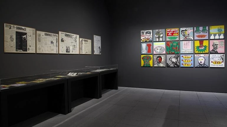 Vista de sala de la exposición. Perder la forma humana, 2012 