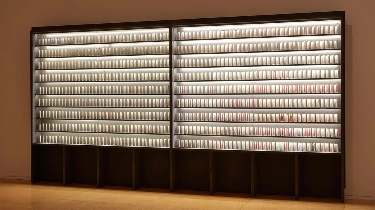 Vista de la exposición Francesc Tosquelles. Como una máquina de coser en un campo de trigo, 2022