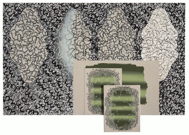Luis Gordillo. Beethoven tosía al verde, 1989. © Luis Gordillo, VEGAP, Madrid, 2017