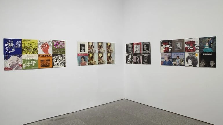 Vista de sala de la exposición. Sharon Hayes. Habla, 2012