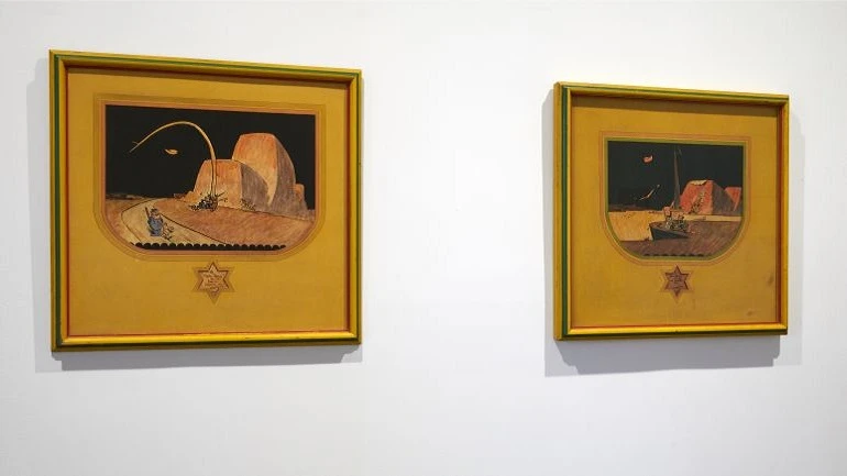 Vista de sala de la exposición George Herriman. Krazy Kat es Krazy Kat es Krazy Kat