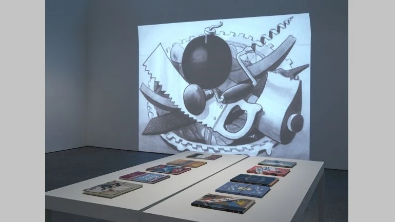 Vista de sala de la exposición George Herriman. Krazy Kat es Krazy Kat es Krazy Kat