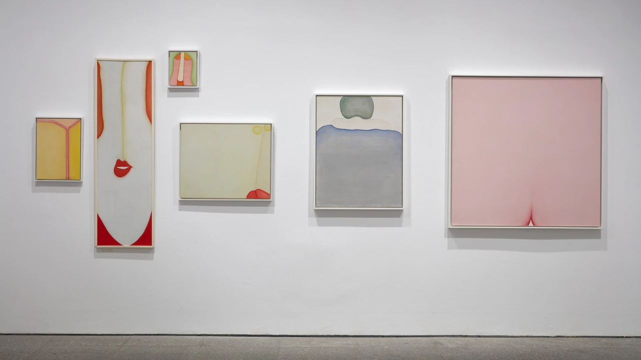 Vista de la exposición <em>Huguette Caland. Una vida en pocas líneas</em>, 2025