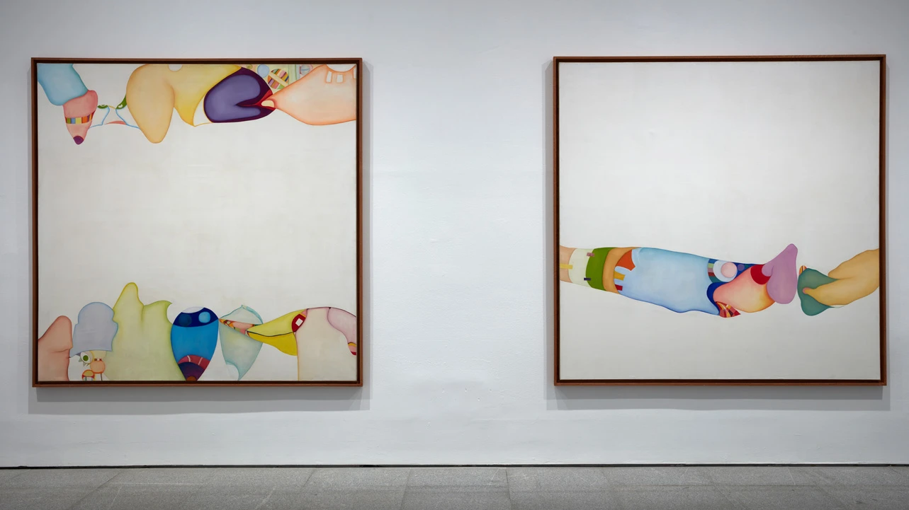 Vista de la exposición <em>Huguette Caland. Una vida en pocas líneas</em>, 2025