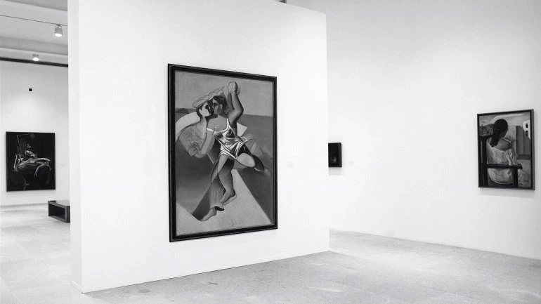 Vista de sala de la exposición Dalí joven. 1918-1930, 1994