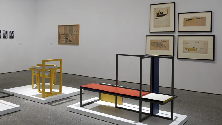 Vista de sala de la exposición Kobro y Strzemiński. Prototipos vanguardistas
