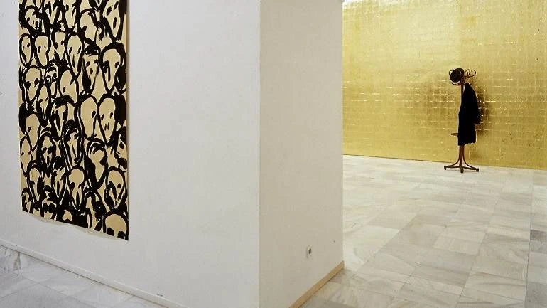 Vista de sala de la exposición. Kounellis, 1996