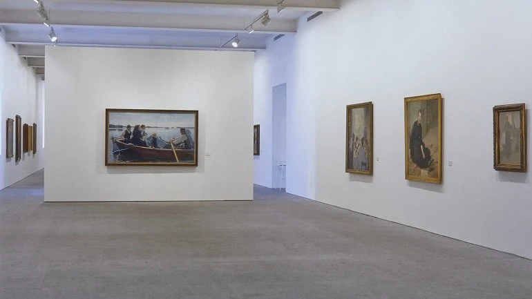 Vista de sala de la exposición. Luz del norte, 1995