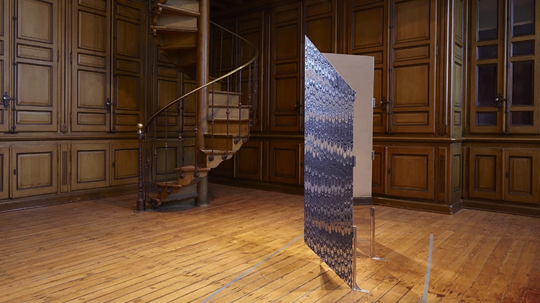 Vista de sala de la exposición Erlea Maneros Zabala, 2016