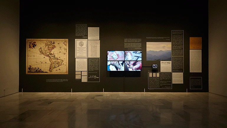 Vista de la exposición Mapa Teatro. De los dementes, ò faltos de juicio, 2018