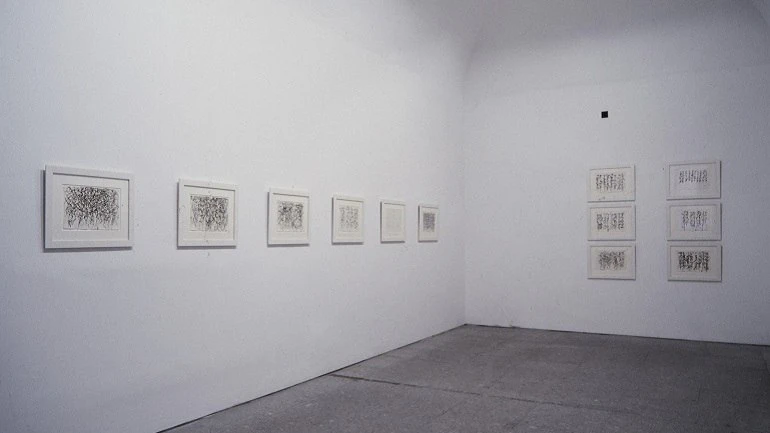 Vista de sala de la exposición. Brice Marden. Cold Mountain, 1993