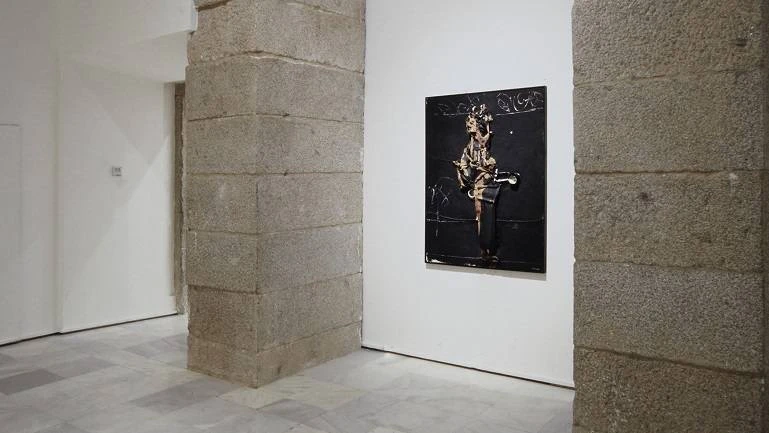 Vista de sala de la exposición. Manuel Millares, 1992