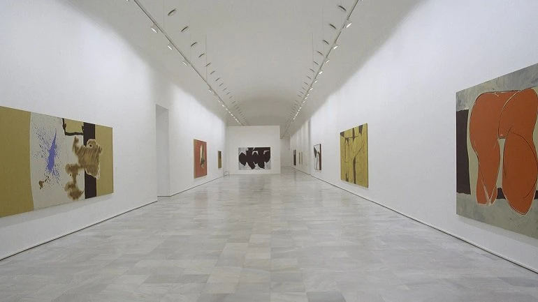 Vista de sala de la exposición. Robert Motherwell, 1997