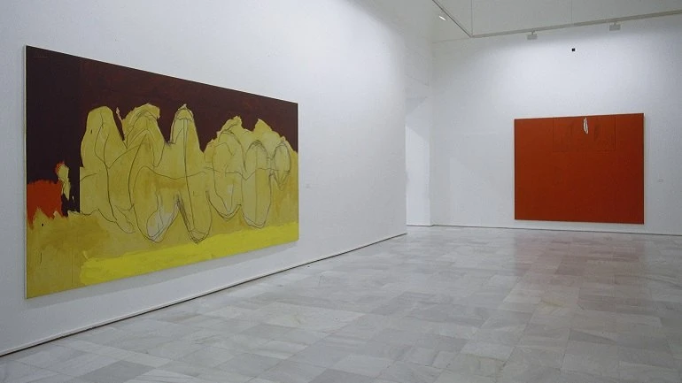 Vista de sala de la exposición. Robert Motherwell, 1997