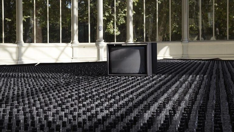 Vista de sala de la exposición. Nacho Criado. Agentes Colaboradores, 2012