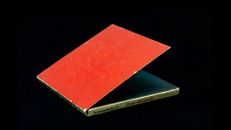 Alfredo Silva-Estrada, Trans-verbales 1, 1969. Diseño de Carlos Cruz-Diez © Foto: Rafael Guillén (Articruz, Panamá) © Fundación Sonia Sanoja - Alfredo Silva Estrada © Estate of Carlos Cruz-Diez / Bridgeman Images, Madrid, 2021