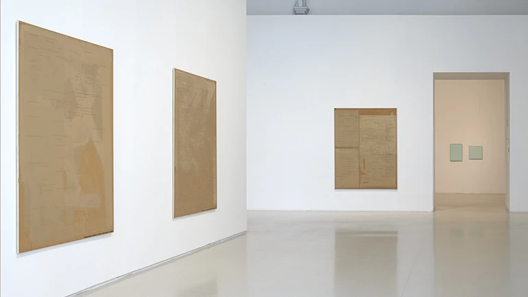 Vista de sala de la exposición Rémy Zaugg. Cuestiones de percepción, 2016