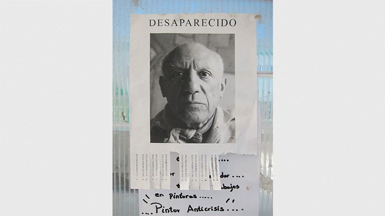 Rogelio López Cuenca. Desaparecido, 2014. Fotografía, 160 x 120 cm. Colección del artista, Galería Juana de Aizpuru