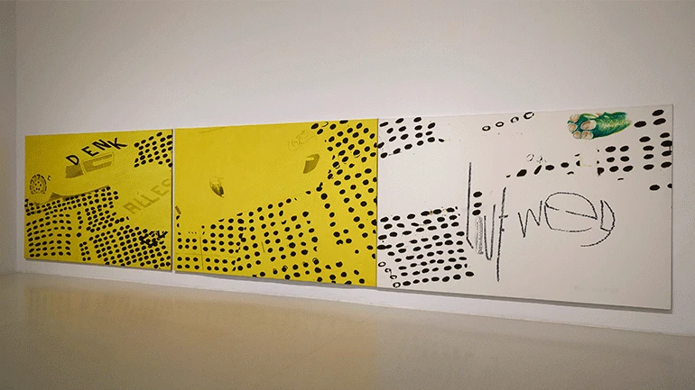 Vista de la exposición Dierk Schmidt. Culpa y deudas, 2018