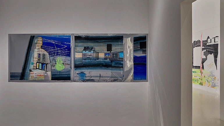 Vista de la exposición Dierk Schmidt. Culpa y deudas, 2018