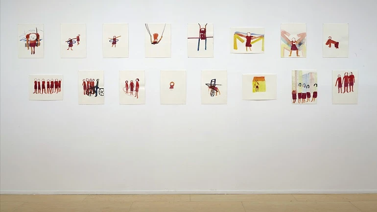Vista de sala de la exposición. Anne-Marie Schneider, 2016