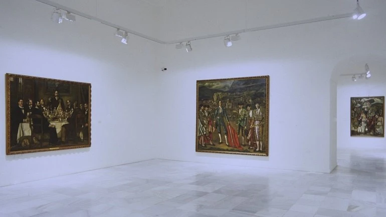 Vista de sala de la exposición. José Gutiérrez Solana. Colección Banco Santander, 1998