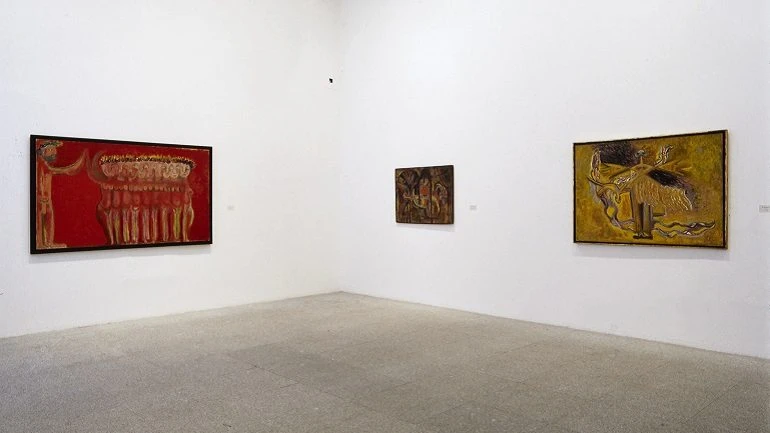 Vista de sala de la exposición. Juan Soriano. Retrospectiva. 1937-1997, 1997