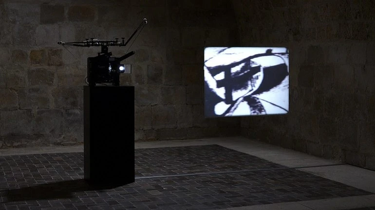 Vista de sala de la exposición. Tacita Dean. El garabato del fraile, 2010