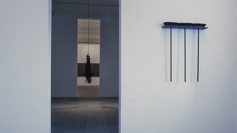 Vista de sala de la exposición. Rosemarie Trockel, 1992