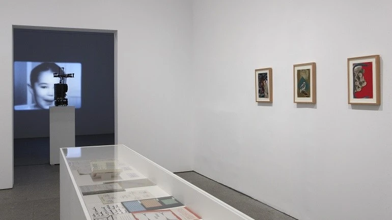 Vista de sala de la exposición. : desbordamiento de VAL DEL OMAR, 2010