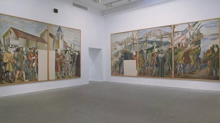 Vista de sala de la exposición. Daniel Vázquez Díaz, 1882-1969, 2004