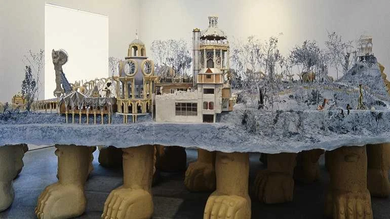 Vista de sala de la exposición. Suiza visionaria, 1992