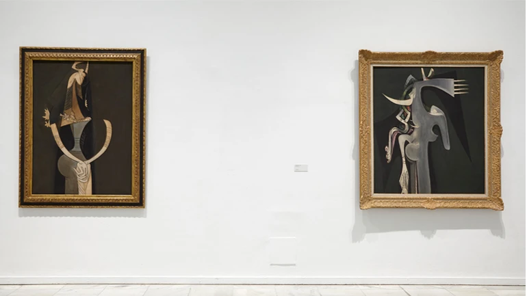 Vista de sala de la exposición Wifredo Lam, 2016
