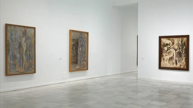 Vista de sala de la exposición Wifredo Lam, 2016