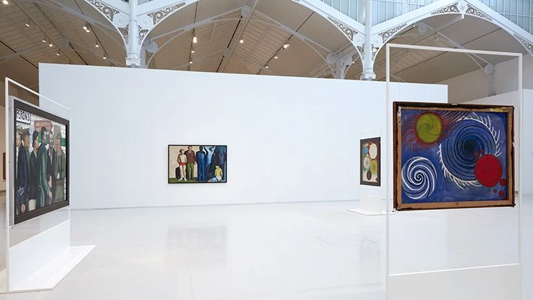 Vista de sala de la exposición Andrzej Wróblewski. Verso / reverso, 2015