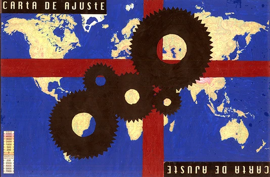 Miguel Benlloch, Carta de ajuste (collage), 1994