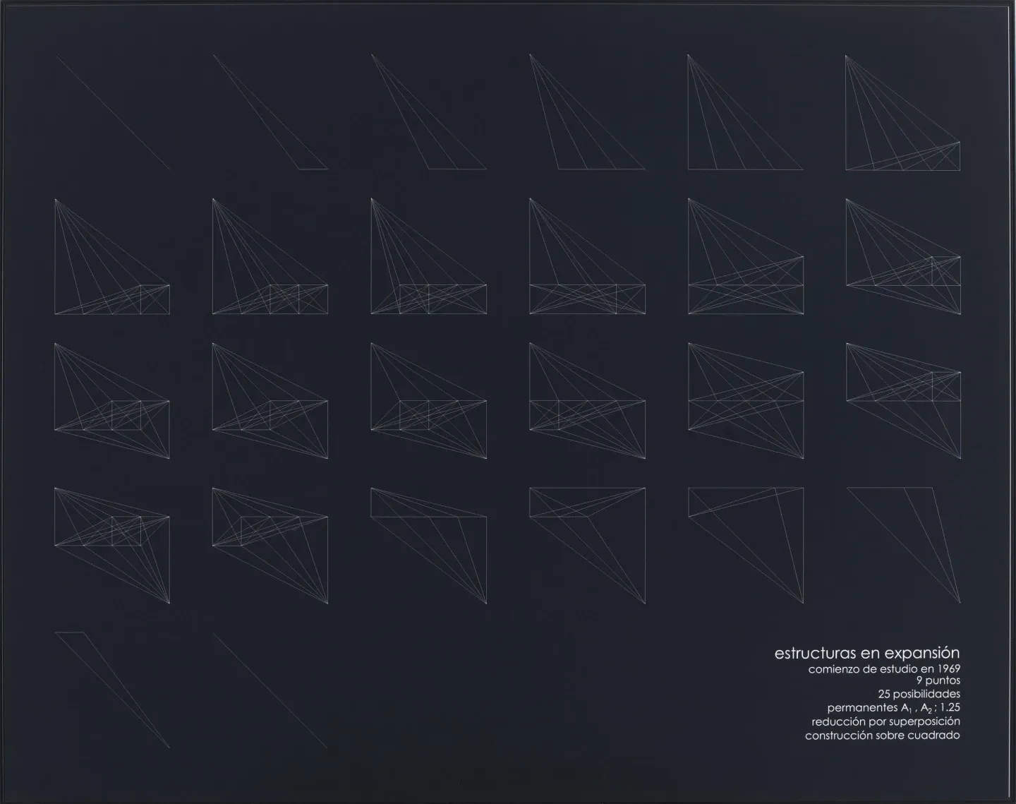 Elena Asins, Estructuras en expansión, 1969/2009. Museo Reina Sofía[