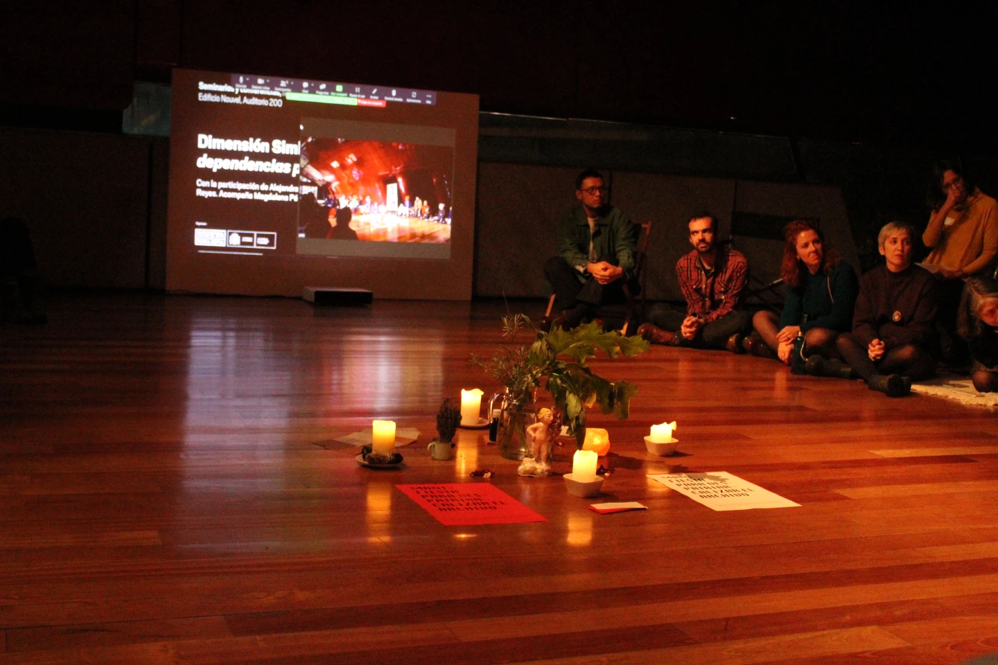 "The Symbiotic Dimension. Bio (Inter)dependencies for Archives,” Archives of the Commons V. Fungi Memories, Museo Reina Sofía, November 29, 2023. Photograph: Fernanda Carvajal