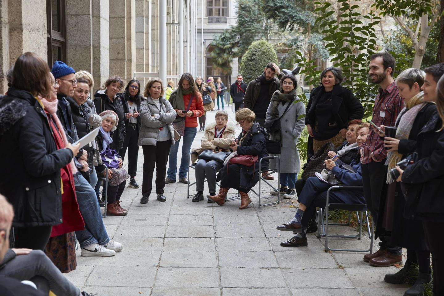 Symbiotic Activation in the “Garden of Mixtures,” Archives of the Commons V. Fungi Memories, Museo Reina Sofía, November 29, 2023. Photograph: Román Lores