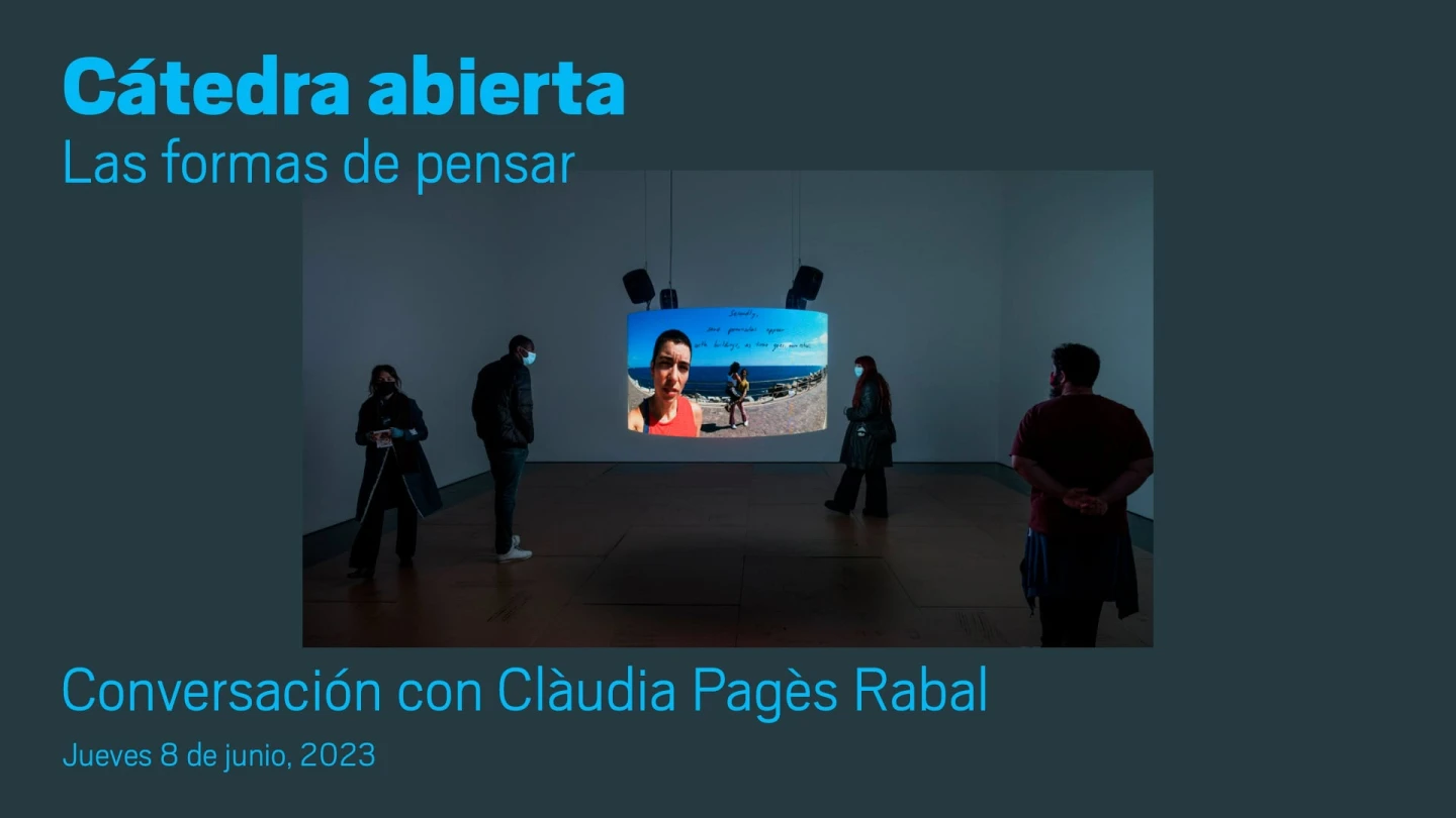 Cátedra abierta 2023. Conversación con Clàudia Pagès Rabal