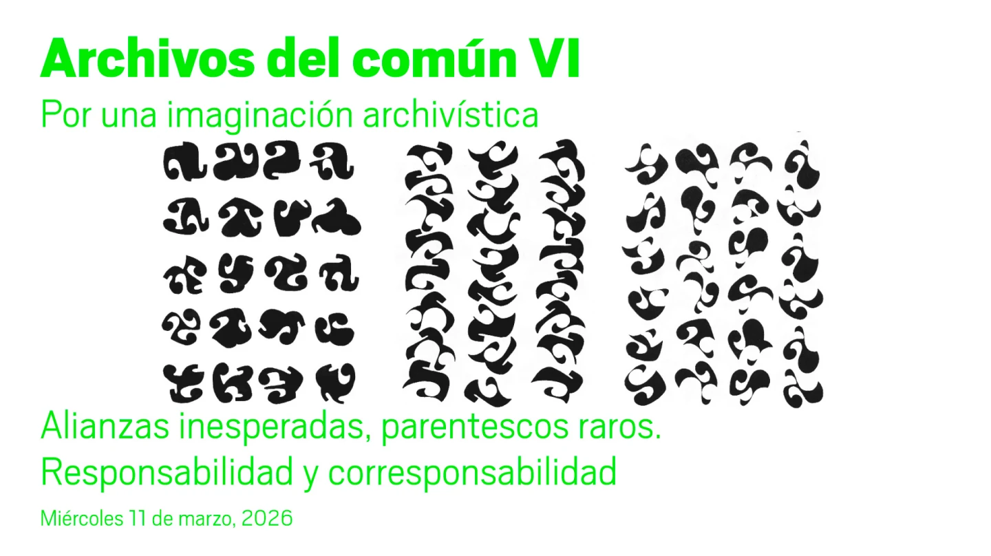 Alianzas inesperadas, parentescos raros. Responsabilidad y corresponsabilidad. Archivos del Común VI (multimedia vídeo)