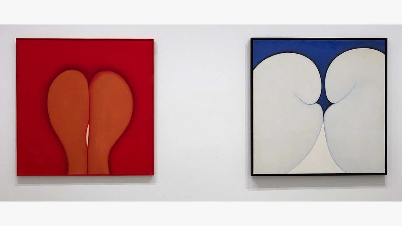 Vista de la exposición <em>Huguette Caland. Una vida en pocas líneas</em>, 2025