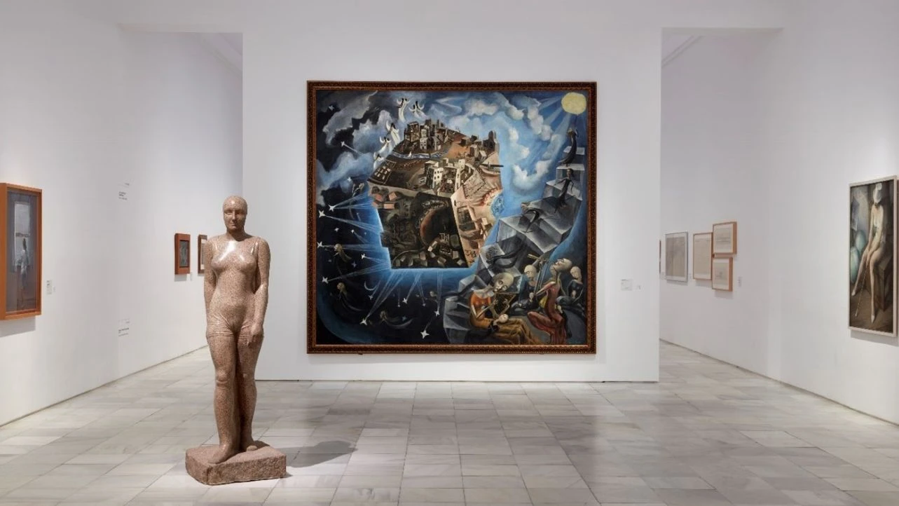 Vista de la Sala 205.06. <em>Realismo y superrealismo en el arte nuevo</em>