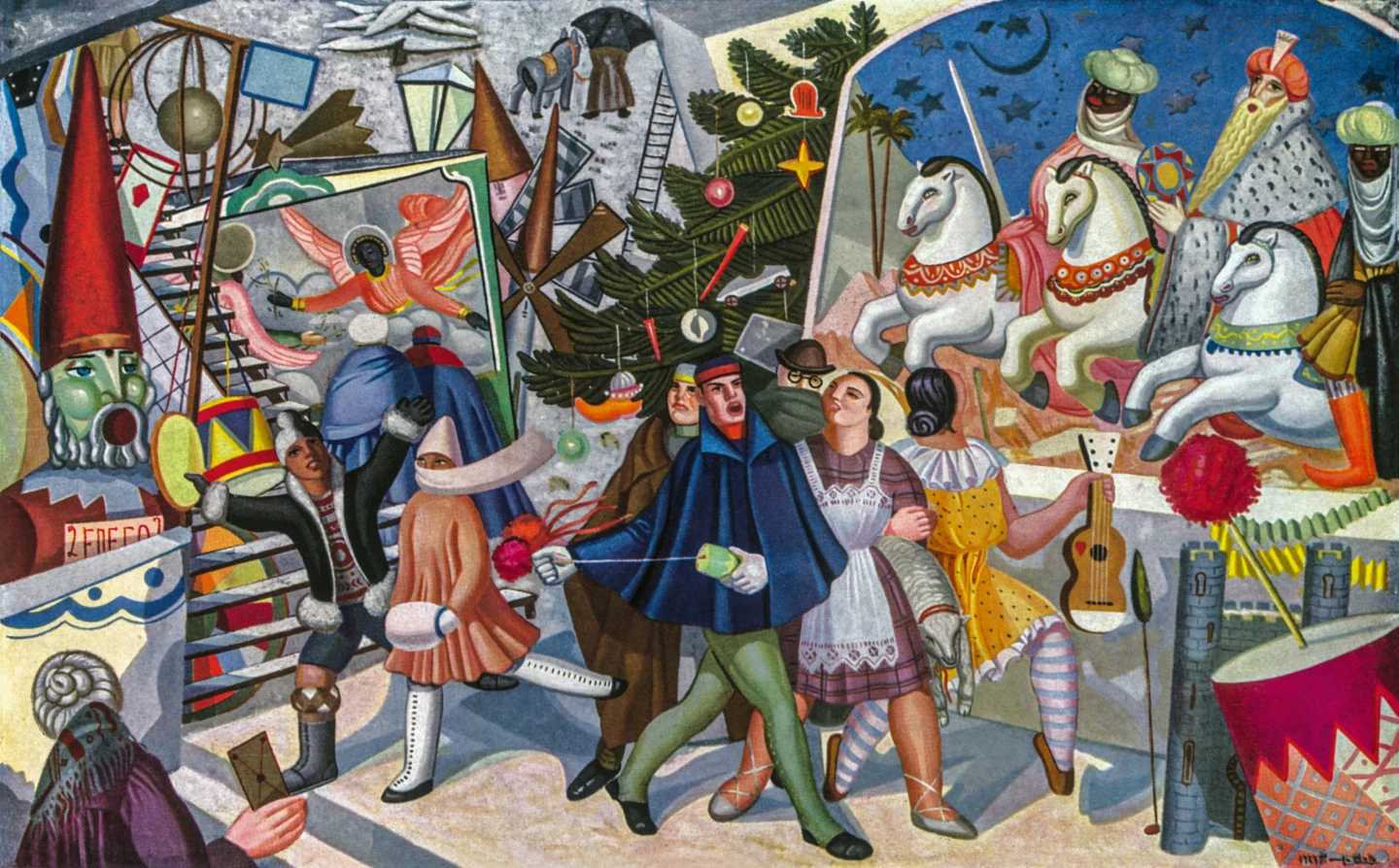 MARUJA MALLO. Verbena de la Pascua (Easter Fair). 1927. VEGAP 2026