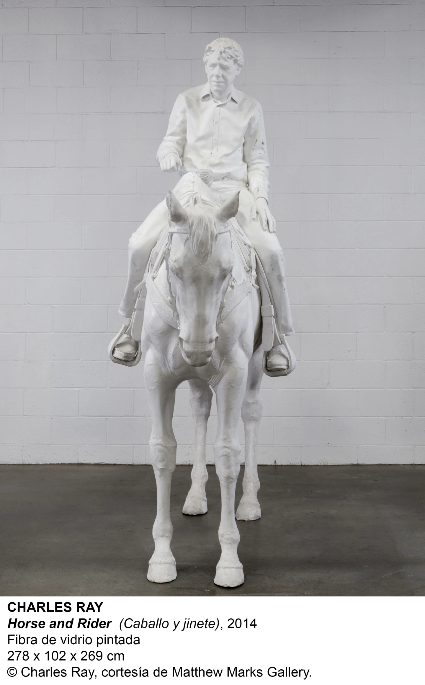 Vista de la exposición Charles Ray. Cuatro moldes